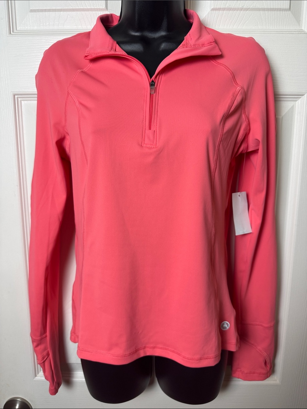 AVALANCHE UPF 50+ Women’s Lightweight 1/4 Zip Athletic Top in Coral Pink